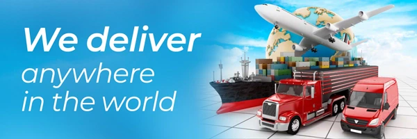 We deliver anywhere in the world