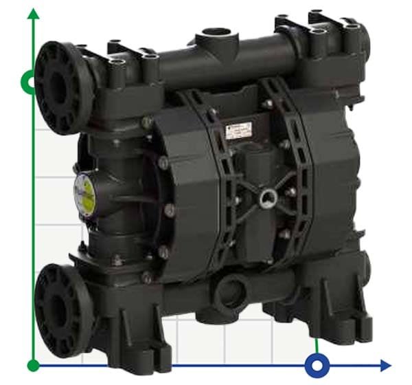Bomba neumática de diafragma PHOENIX P700 PVDF ATEX фото 1 — BTS Engineering