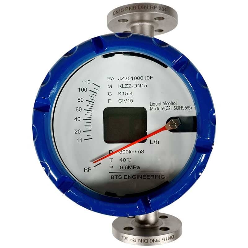 DN15 débitmètre rotamètre en acier inoxydable KLZZ PN6 (mélange d'alcool liquide C2H5OH 96%), 11-110 l/h, 4-20mA, Ex фото 1 — BTS Engineering