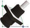JC-CN12-S-03-LD, 300A, 1500V DC-Anschlussbuchse für Energiespeichersysteme, Schraubausführung, schwarz фото 1 — BTS Engineering