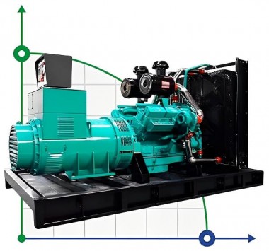 Generador diesel industrial XHYS-250GF con ATS, motor Kaipu 250kVA, 250kW, 380V/50HZ tipo abierto — BTS Engineering
