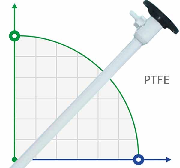1200 мм, PTFE, HP насосна частина (труба) до насоса для бочок фото 1 — BTS Engineering