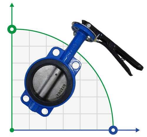 DN65 Butterfly valve rotatable, flanged from one side фото 1 — BTS Engineering