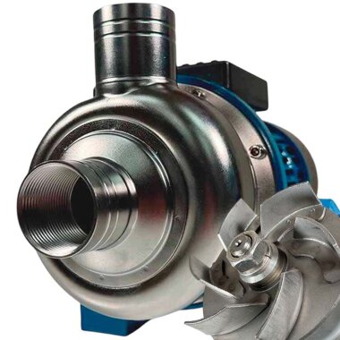 Bomba para aguas medianamente sucias TS200, 1,5 kW, AISI 304, 380 V/50 Hz, 2900 rpm con impulsor abierto &mdash; BTS Engineering