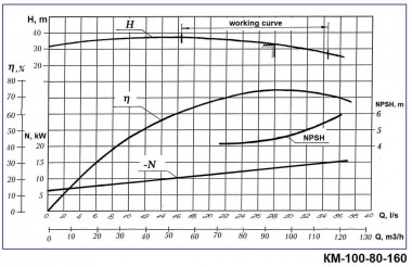 Pompe monobloc cantilever KM 100-80-160, 15kW, 3000 — BTS Engineering