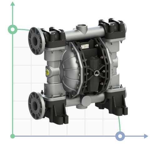 PHOENIX P700 ALU HYTREL+PTFE ATEX Pneumatische Membranpumpe фото 1 — BTS Engineering