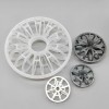 Placa de plástico con rosetón, PP, 59x19x(3x3), Plastic Teller Rosette Ring фото 3 — BTS Engineering