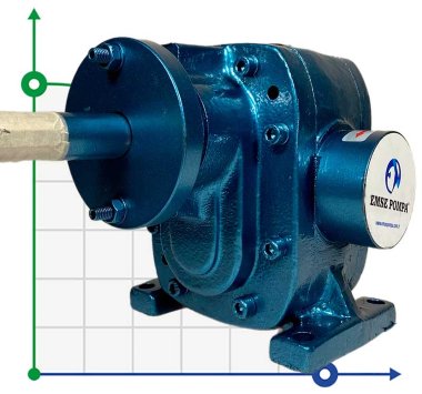 Pompa zębata do glukozy, czekolady EMSE EDP 1006, 1 1/2 cala, 6 m3/h, bez silnika — BTS Engineering