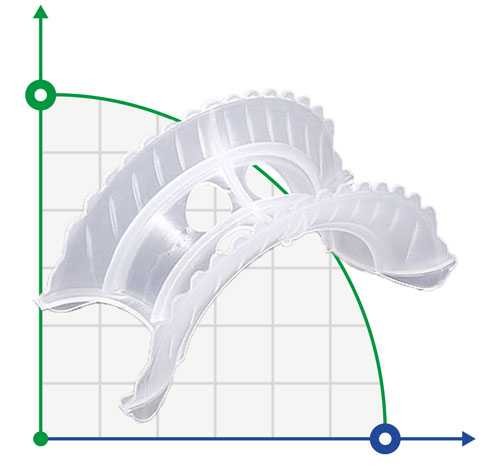 Intalox Saddles, PP, 76*76*2,6 mm фото 1 — BTS Engineering