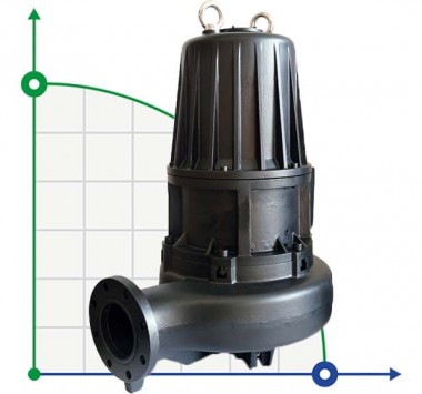 Pompe submersible Dreno AT 150/4/340 C.300 avec roue monocanal — BTS Engineering