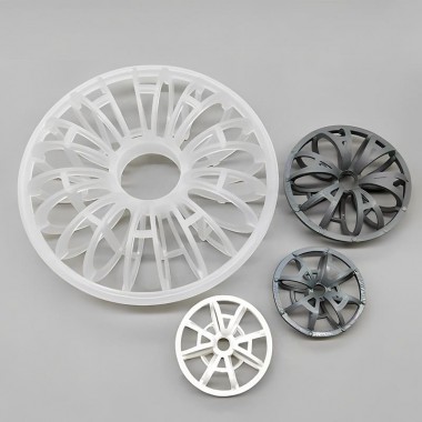 Plaque plastique anneau rosette,PP, 73x28x(3x4), Plastic Teller Rosette Ring — BTS Engineering