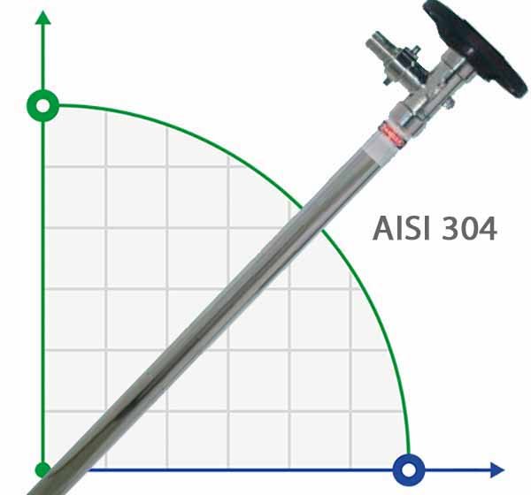 1200 мм, AISI 304  насосна частина (труба) до насоса для бочок фото 1 — BTS Engineering