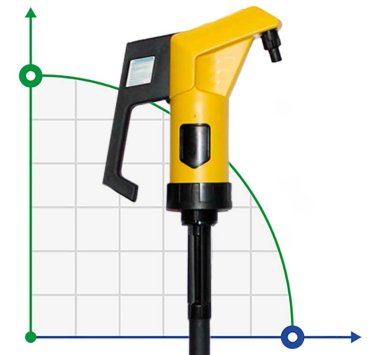 Ręczna pompa beczkowa do chemikaliów FLUIMAC NEPTUNE N-04, PP, FKM — BTS Engineering