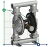 Мембранный насос для клея PHOENIX P1000 ALU SANTOPRENE+PTFE/NBR, 1050 л/мин фото 1 — BTS Engineering