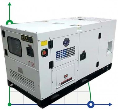 Generador diesel industrial XHYS-400GF con ATS, motor Kaipu 450kVA, 400kW, 380V/50HZ tipo cerrado — BTS Engineering