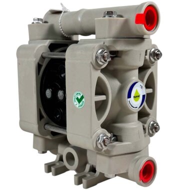 Pneumatische Membranpumpe PHOENIX P20 PP HYTREL+PTFE, 20 l/hv für Säure &mdash; BTS Engineering