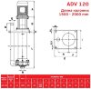 ADV 120/ΡΡ/2000/2HP/2800/BSP vertical centrifugal pump фото 3 &mdash; BTS Engineering