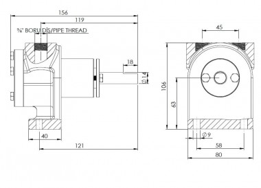 Шестеренчатый насос для моющих средств Kupar KIPK 3/8 дюйма, 0,012-0,175 м3/час — BTS Engineering