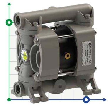 Pompa membranowa do klejów PHOENIX P30 PP SANTOPRENE+PTFE, 35 l/min — BTS Engineering