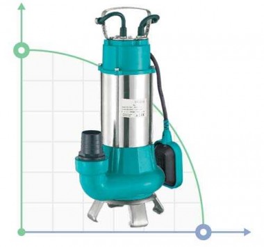 Pompe de drainage et d'eaux usées 1,1kW Hmax 9m Qmx 333l/min AQUATICA (773325) — BTS Engineering