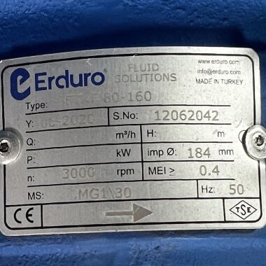 BTKF 80-160 - насос одноступенчатый консольный, без двигателя (3000) — BTS Engineering
