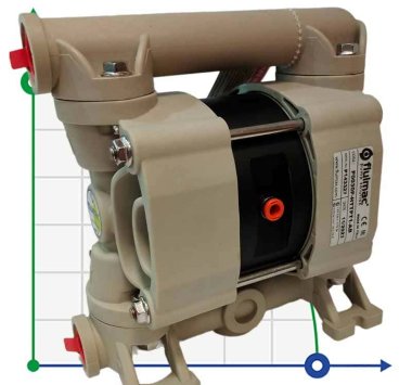 Pompa membranowa do klejów PHOENIX P30 PP HYTREL+PTFE/PTFE, 35 l/min — BTS Engineering