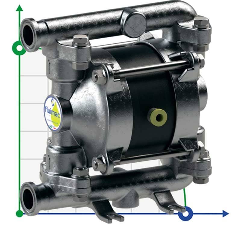 PF0018 food grade pump FDA FLUIMAC PHOENIX FOOD AISI316, 20 l/min pneumatic diaphragm pump фото 1 — BTS Engineering
