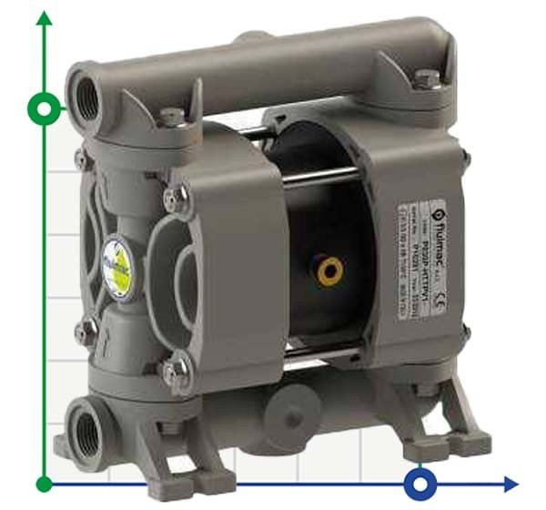 Bomba neumática de membrana PHOENIX P30 PP SANTOPRENE, 35 l/min para álcalis фото 1 — BTS Engineering