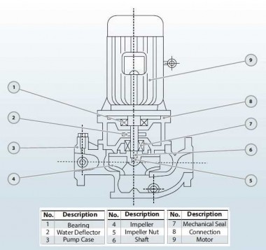 IHG BGLHB 100-100(I) (160/12,5), 11kW, 2880, Ex - насос ін-лайн нержавіючий — BTS Engineering