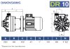 Хімічний відцентровий насос FLUIMAC DRAGON 10 PVDF, 0,55 кВт, 220В фото 2 — BTS Engineering