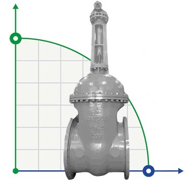 DN450 PN16 Задвижка стальная фланцевая 30x541нж, ГОСТ — BTS Engineering