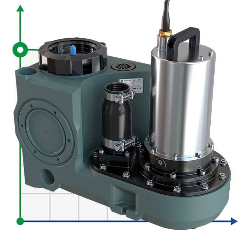 Sewage lifting unit with remote control AIZL-750W Pro, 22.5/11.5, 0.75 kW, 220V, 2800 rpm фото 1 — BTS Engineering