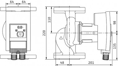 Wilo-Yonos MAXO 40/0,5-8 PN6/10 pompa obiegowa — BTS Engineering