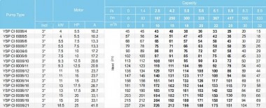 Скважинный насос YSP CI 6006/8, 7,5kW, 380V — BTS Engineering