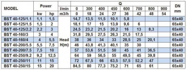 Насос центробежный моноблочный BST 40-125/2.2, 3000 — BTS Engineering