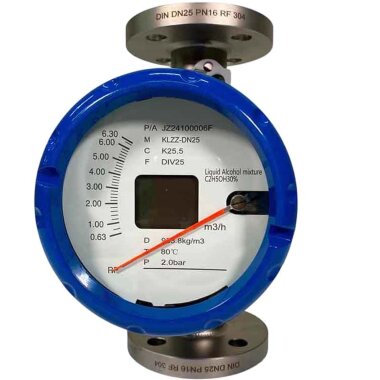 DN25 Flow meter rotameter stainless steel KLZZ PN6 (liquid Alcohol mixture C2H5OH 30%), 0.6...6.3 m3/h, 4-20mA, Ex &mdash; BTS Engineering