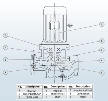 IRG BGL 65-200(I) (25/12,5), 2,2kW, 1450 насос центробежный вертикальный — BTS Engineering