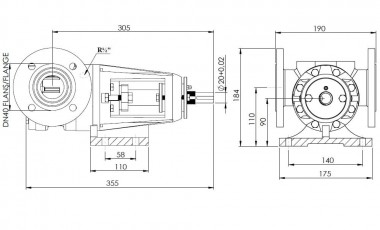 Шестеренчатый насос для варенья Kupar KIPK 1 1/2 дюйма-Y, 0,4-4 м3/ч — BTS Engineering