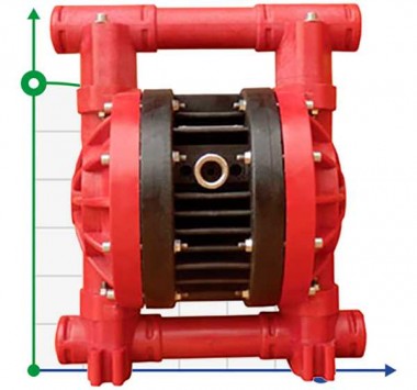 Pompe à membrane pneumatique RUBY 025P-P-TPT-F — BTS Engineering
