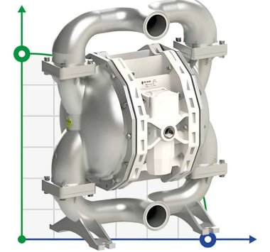 PF0700 пищевой пневматический мембранный насос FDA FLUIMAC PHOENIX FOOD AISI316, 700 л/мин — BTS Engineering