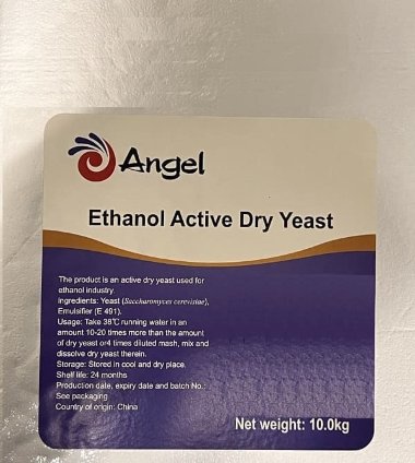 Angel Ethanol Active Dry Yeast, package-10 kg — BTS Engineering