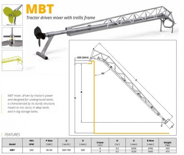 Veneroni MBT, 9m Traktormischer mit Gitterrahmen — BTS Engineering