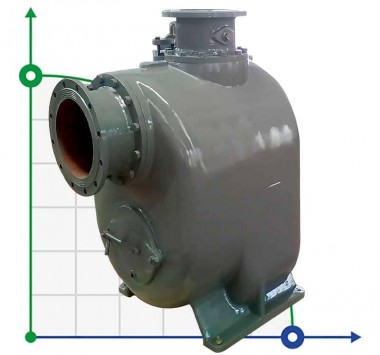 Self-priming slurry pump P-12, 43/1270, 92 kW, without motor — BTS Engineering