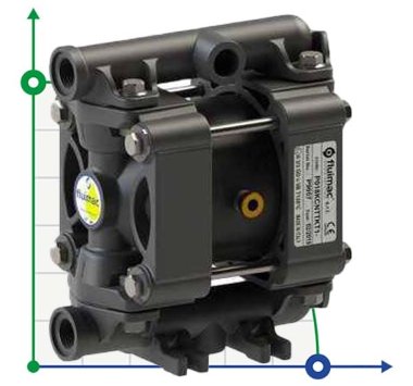 PHOENIX P18 POM SANTOPRENE ATEX пневматический мембранный насос — BTS Engineering
