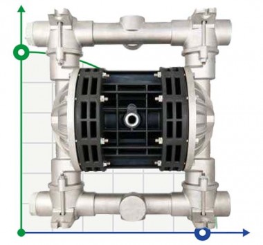 Пневматичний мембранний насос BOXER 251 ALUMINIUM IB251ALD-DID-- — BTS Engineering
