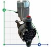 AQUA MSN chemical liquid dosing driven motor diaphragm pump, PP, 355 l/h, 8 bar, 0.37 kW, 380V фото 1 — BTS Engineering