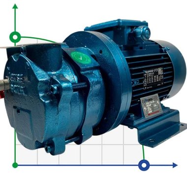 Вакуум-насос для сушки ESV 115/30, 25 м3/год, 0,75 кВт, 3000 об/хв — BTS Engineering