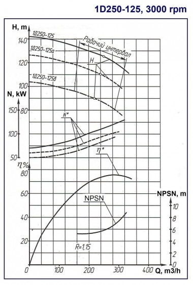 Насосный агрегат 1Д250-125а, 132 кВт, 3000 двухстороннего входа — BTS Engineering