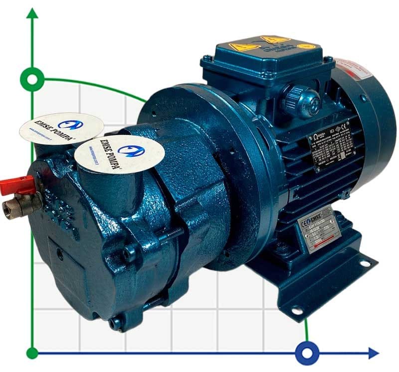 Water ring vacuum pump ESV 115/50, 51 m3/h, 1.5 kW, 3000 rpm фото 1 — BTS Engineering