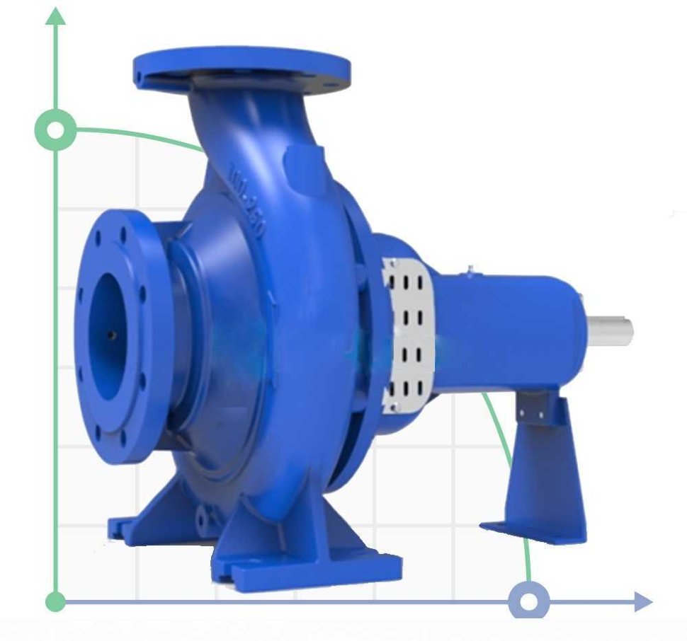 Pompa jednostopniowa wspornikowa, bez silnika BTKF 80-250, 75kW, imp 264mm, 3000  фото 1 — BTS Engineering